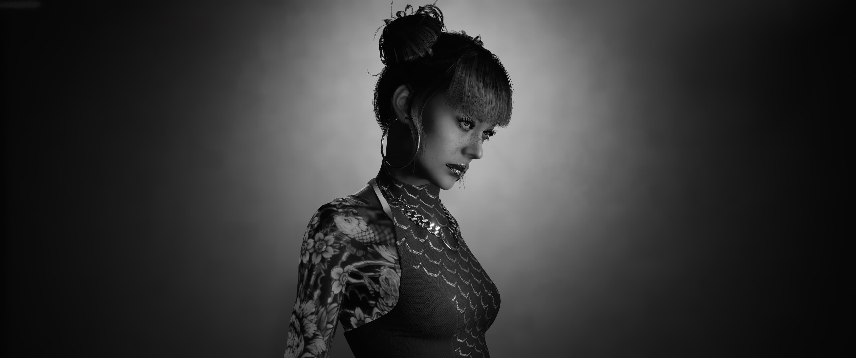 Cheri — gallery shot 02, B&W editorial