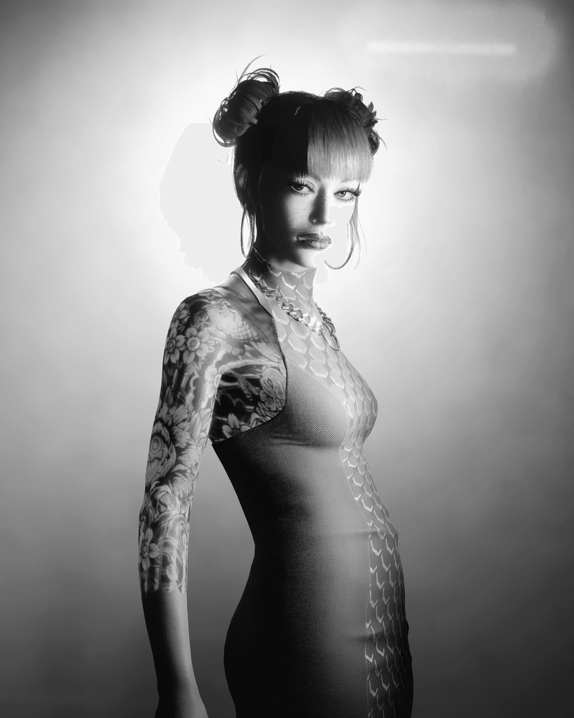 Cheri — gallery shot 05, B&W editorial