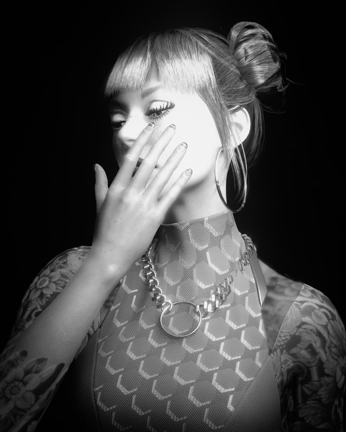 Cheri — gallery shot 08, B&W editorial